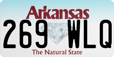 AR license plate 269WLQ