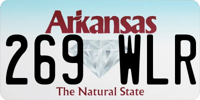AR license plate 269WLR