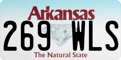 AR license plate 269WLS