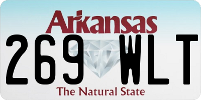 AR license plate 269WLT