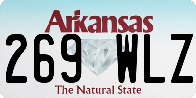 AR license plate 269WLZ