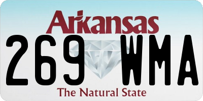 AR license plate 269WMA