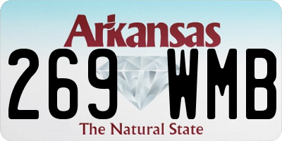AR license plate 269WMB