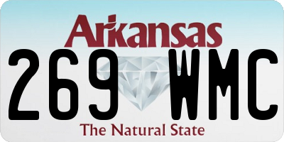 AR license plate 269WMC
