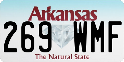AR license plate 269WMF