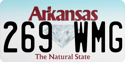 AR license plate 269WMG
