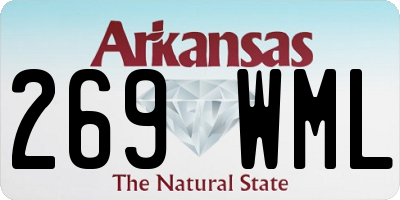 AR license plate 269WML