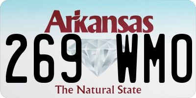 AR license plate 269WMO