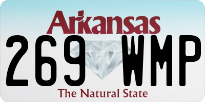 AR license plate 269WMP