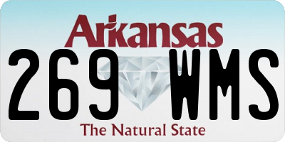 AR license plate 269WMS