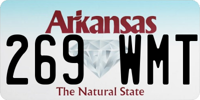 AR license plate 269WMT