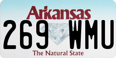 AR license plate 269WMU