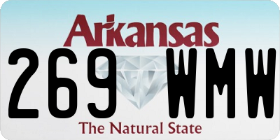 AR license plate 269WMW