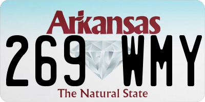 AR license plate 269WMY