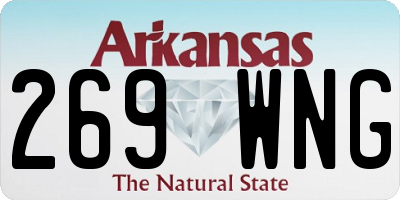 AR license plate 269WNG