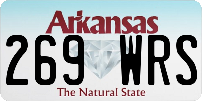 AR license plate 269WRS