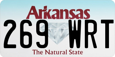 AR license plate 269WRT