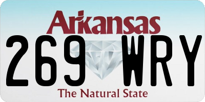 AR license plate 269WRY
