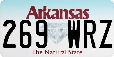 AR license plate 269WRZ