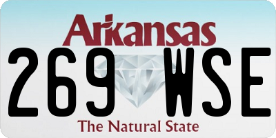 AR license plate 269WSE