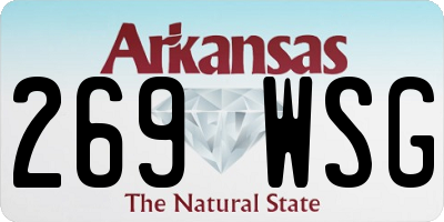 AR license plate 269WSG