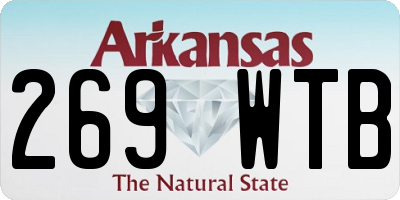 AR license plate 269WTB