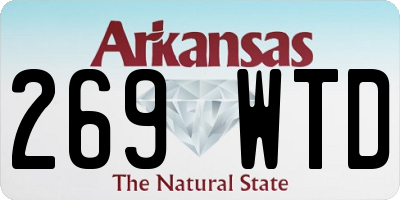 AR license plate 269WTD