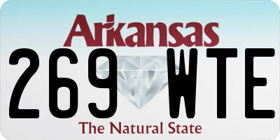 AR license plate 269WTE