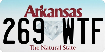 AR license plate 269WTF