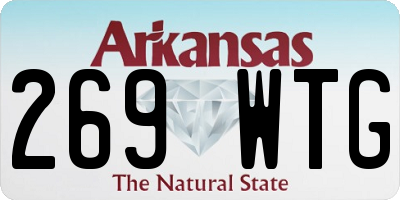 AR license plate 269WTG