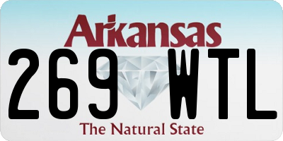 AR license plate 269WTL