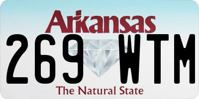 AR license plate 269WTM