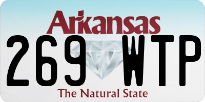 AR license plate 269WTP