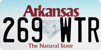 AR license plate 269WTR