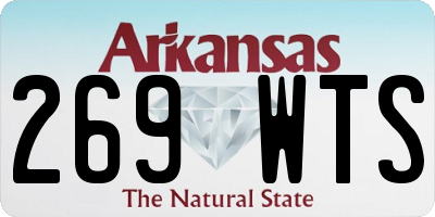 AR license plate 269WTS