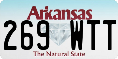 AR license plate 269WTT