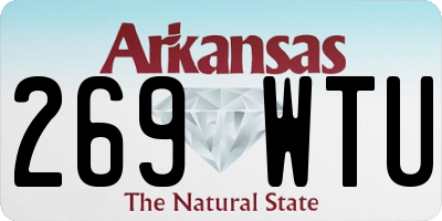 AR license plate 269WTU