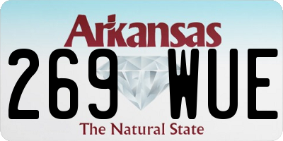 AR license plate 269WUE