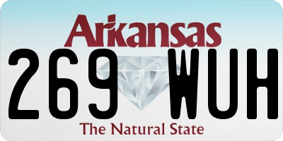 AR license plate 269WUH