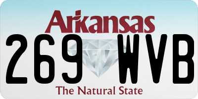 AR license plate 269WVB