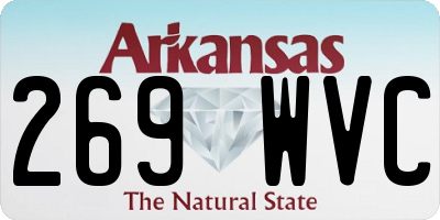 AR license plate 269WVC