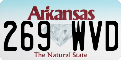 AR license plate 269WVD