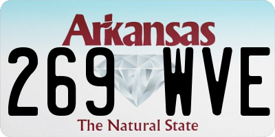 AR license plate 269WVE