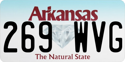 AR license plate 269WVG