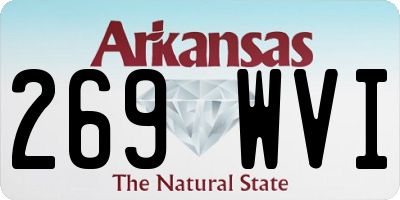 AR license plate 269WVI