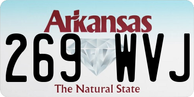 AR license plate 269WVJ