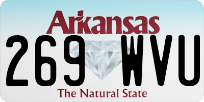 AR license plate 269WVU
