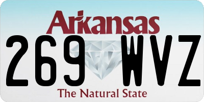 AR license plate 269WVZ
