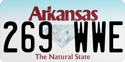 AR license plate 269WWE