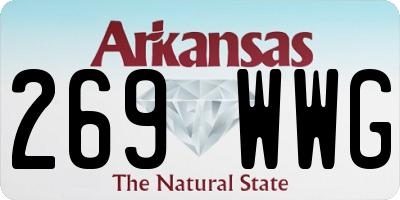 AR license plate 269WWG